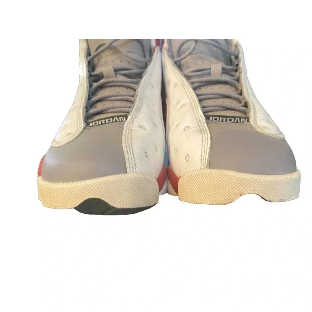 2014 Nike Air Jordan XIII 13 Retro Mens Gray White Red OG Size 8.5 414571-126